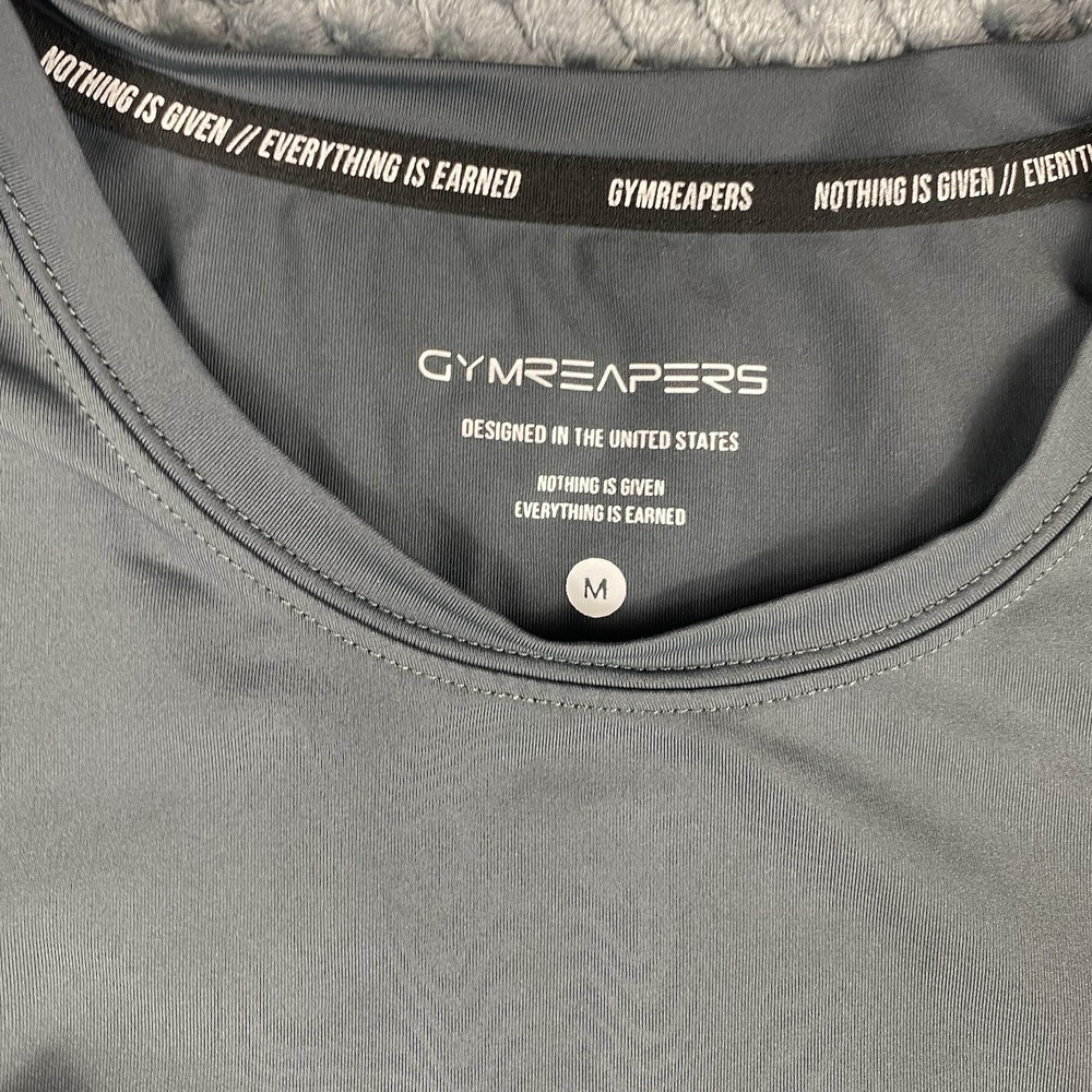 Gymreapers Women's Long Sleeve Performance Medium Obsidian Stretch Gym Fitness - Picture 4 of 9